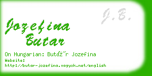 jozefina butar business card